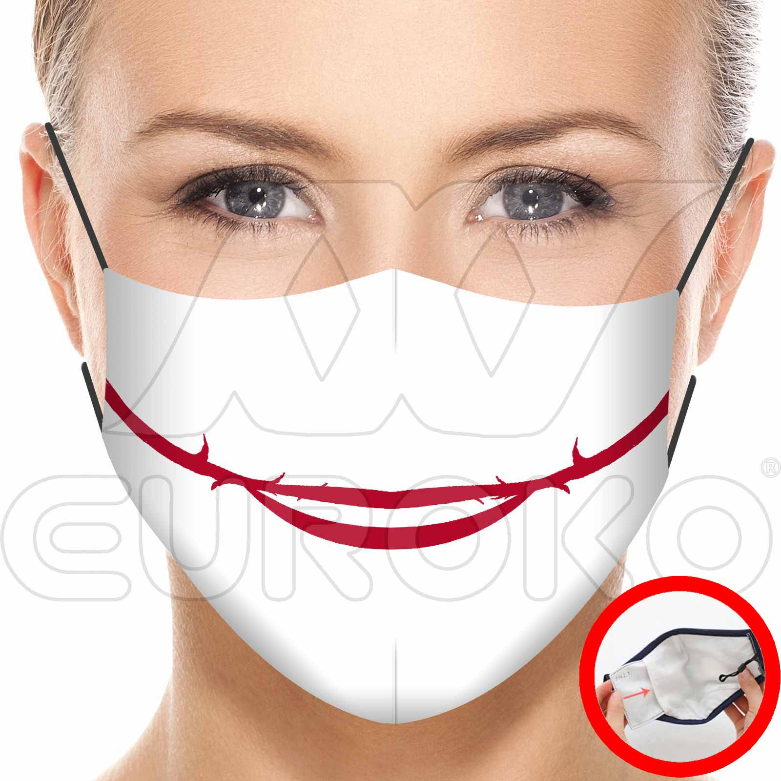 Rúško "Joker" | Vzorované rúško | www.euroko.sk