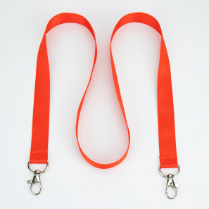 BASIC šnúrky s dvoma karabínami