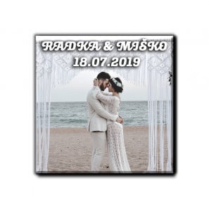 Fotomagnetka štvorec