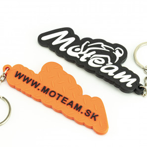 Gumová silikónová kľúčenka