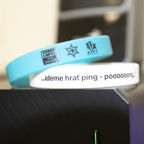 Silikónové náramky so sieťotlačou