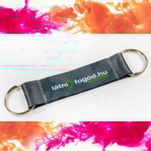 Textilná kľúčenka „double“