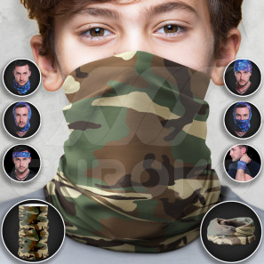 Tube Scarf Military for Kids