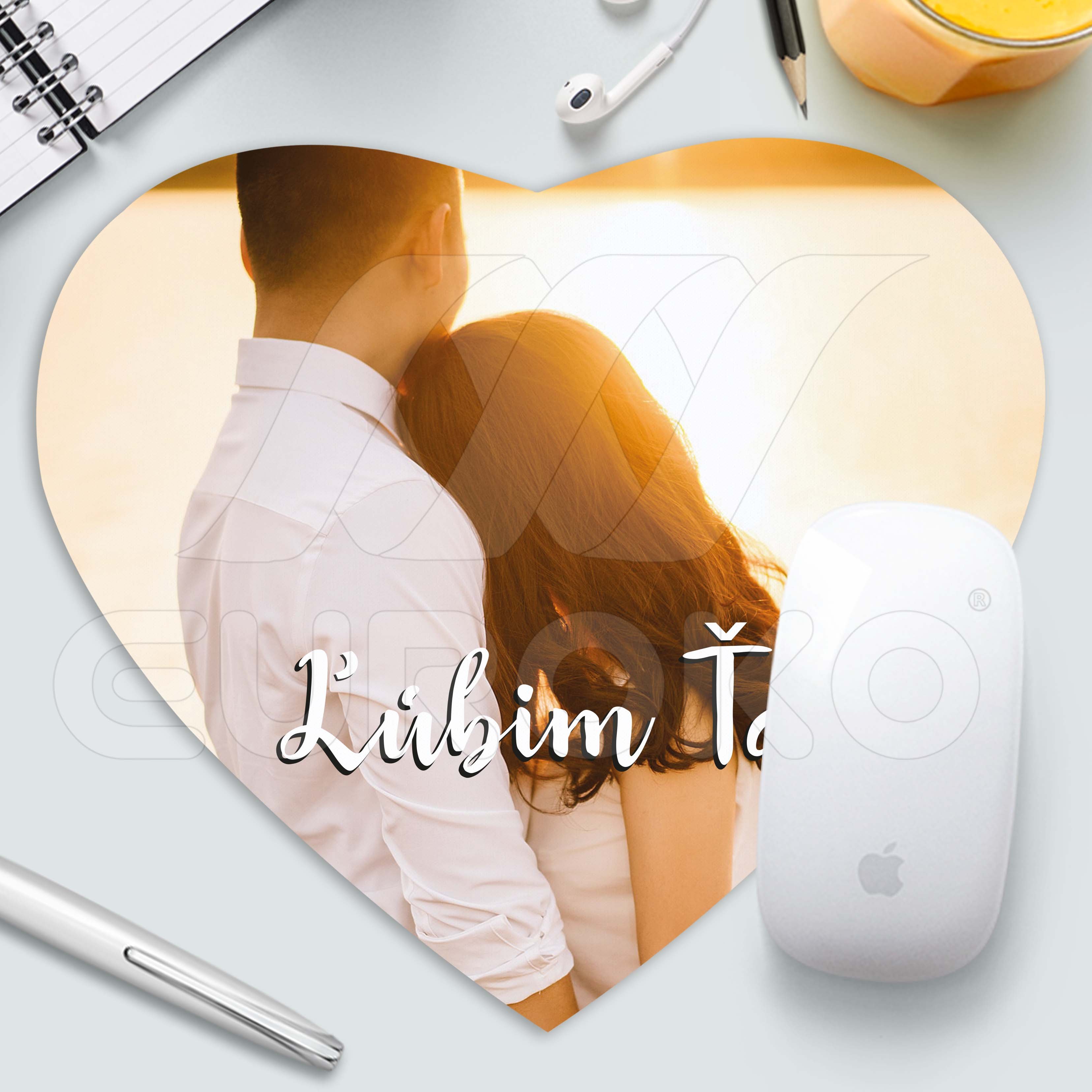 Podložka pod myš srdce